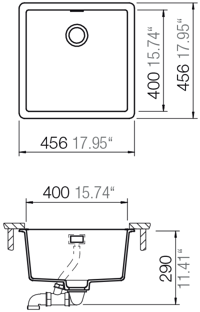 Set 12-3 Dřez Greenwich N-100 + kuchyňská baterie SC-90 Barevná 598000