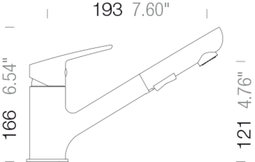 Kuchyňská baterie Schock Daja Asphalt 522120