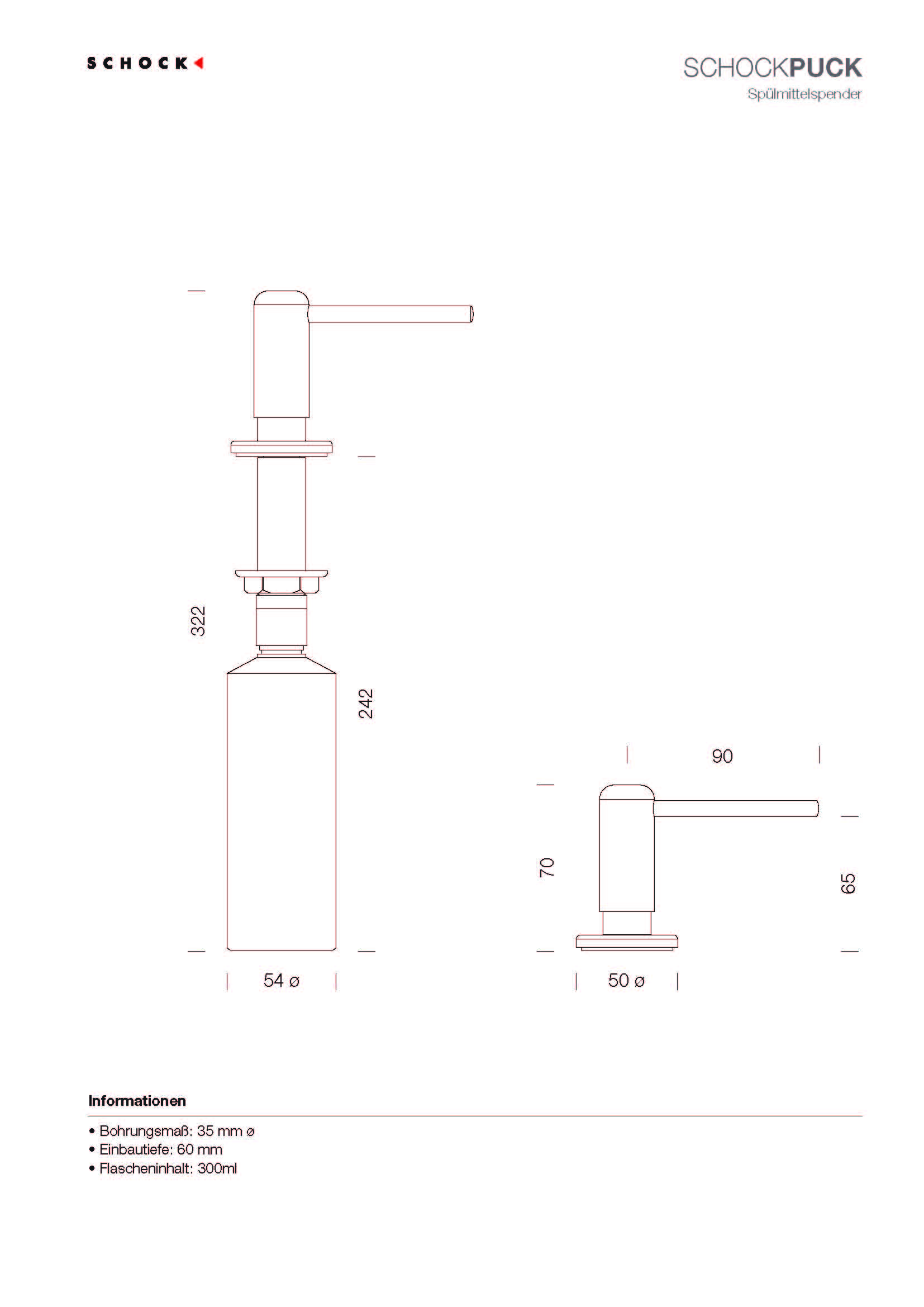 Dávkovač saponátu Samo L Chrom