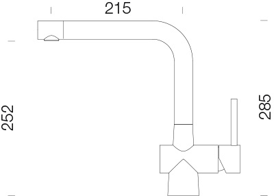 Kuchyňská baterie Schock Laios Silverstone 517000