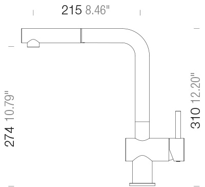 Kuchyňská baterie Schock Epos Nero 540120