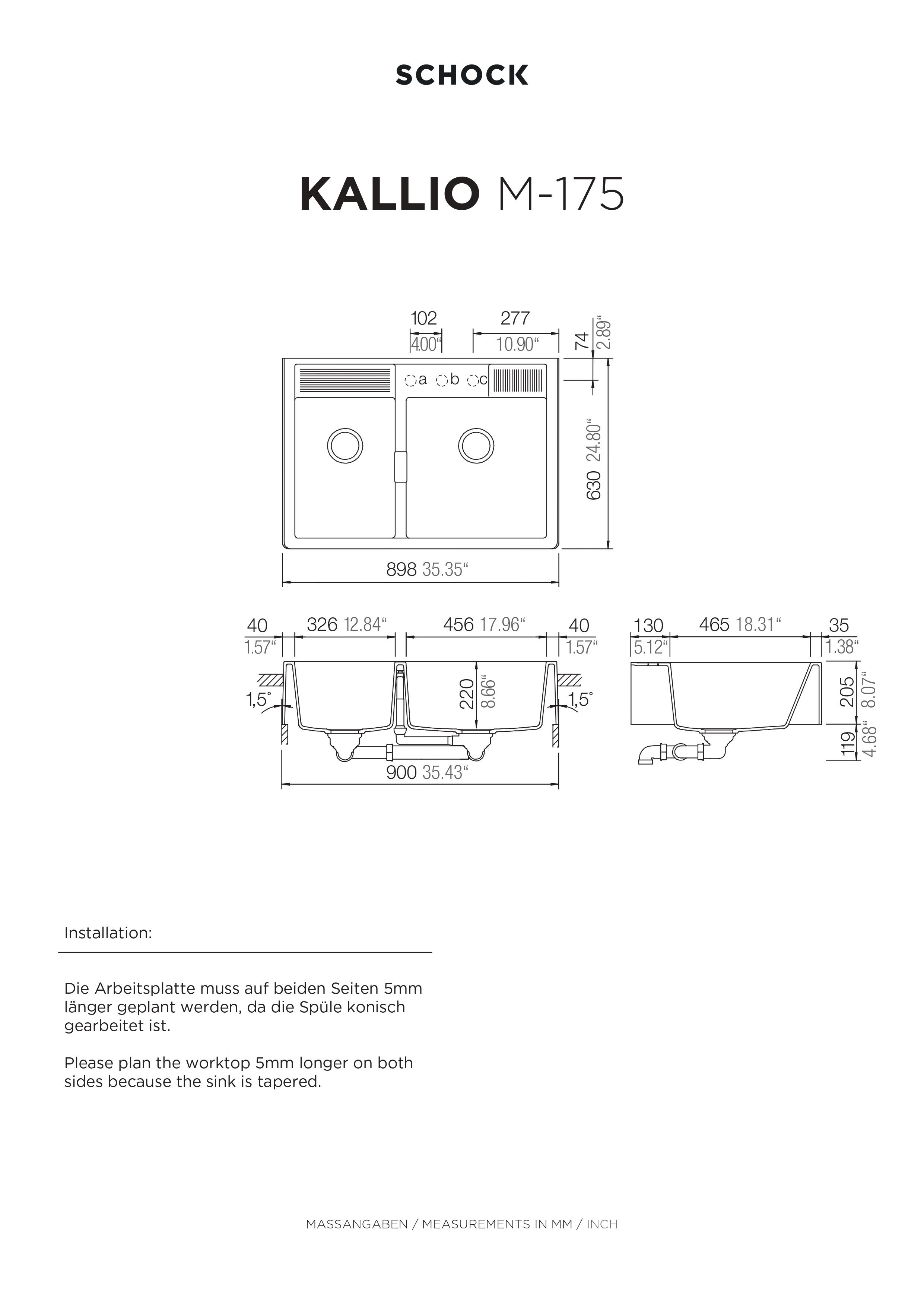 Schock Kallio M-175 Night Green Line