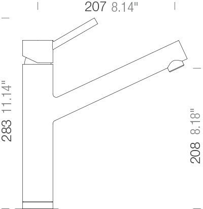 Kuchyňská baterie Schock Altos Puro 529000