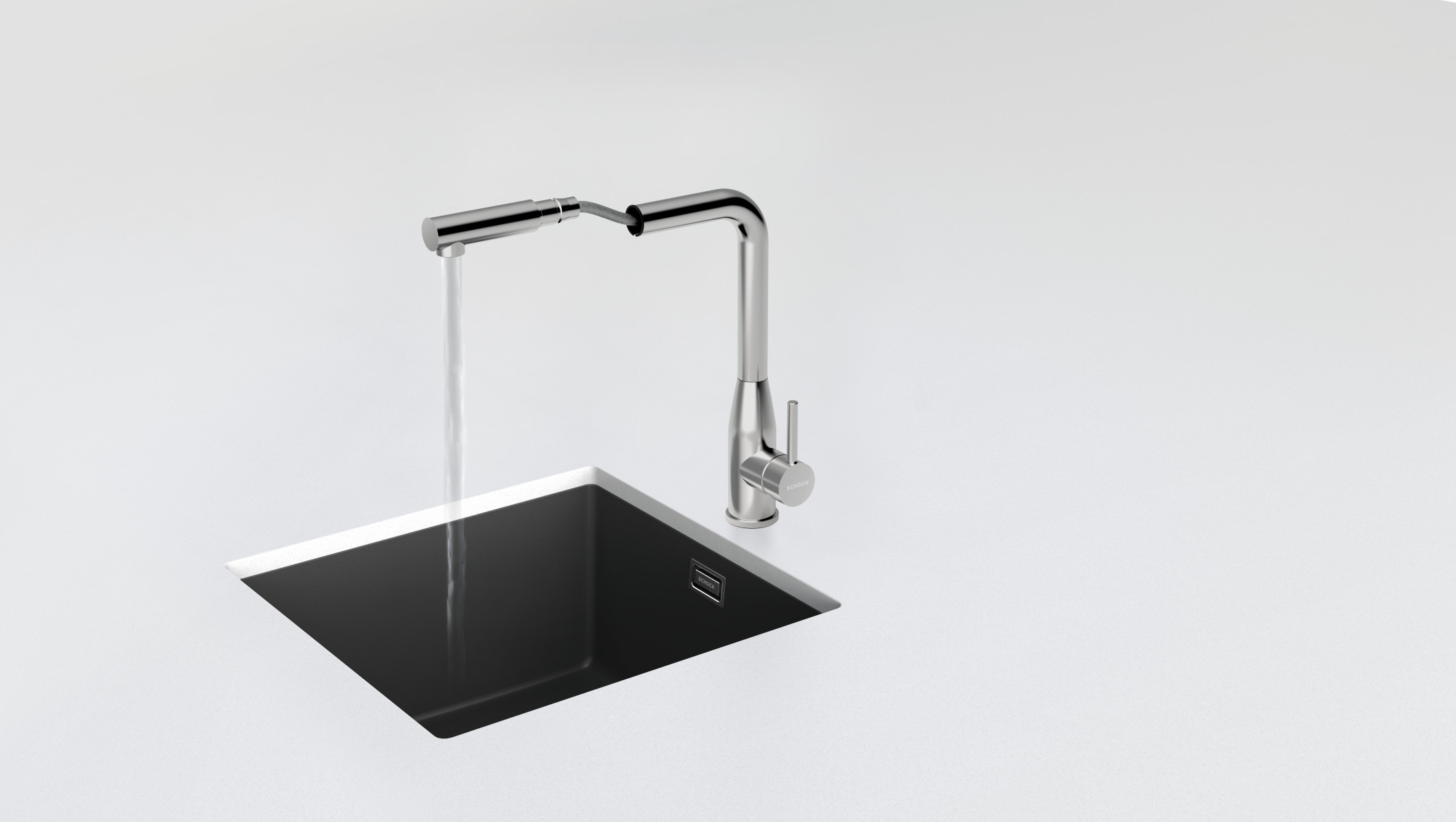 Kuchyňská baterie Schock Keto White Gold 518120