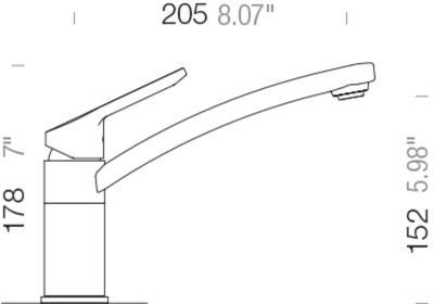 Kuchyňská baterie Schock SC-90 Magma 598000