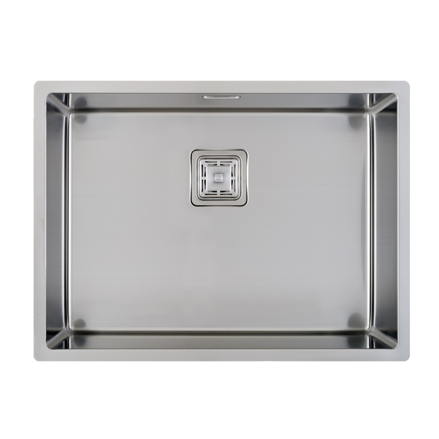 NEREZOVÝ DŘEZ CARESSI S ČTVERCOVOU VÝPUSTÍ CA55Q10