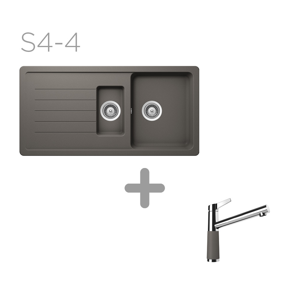 Set 4-4 dřez Toledo D-150 +  baterie SC-510 barevná 554000