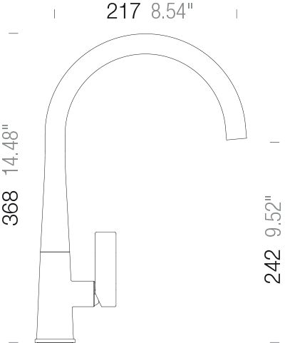 Kuchyňská baterie Schock Gota Chrom 521000