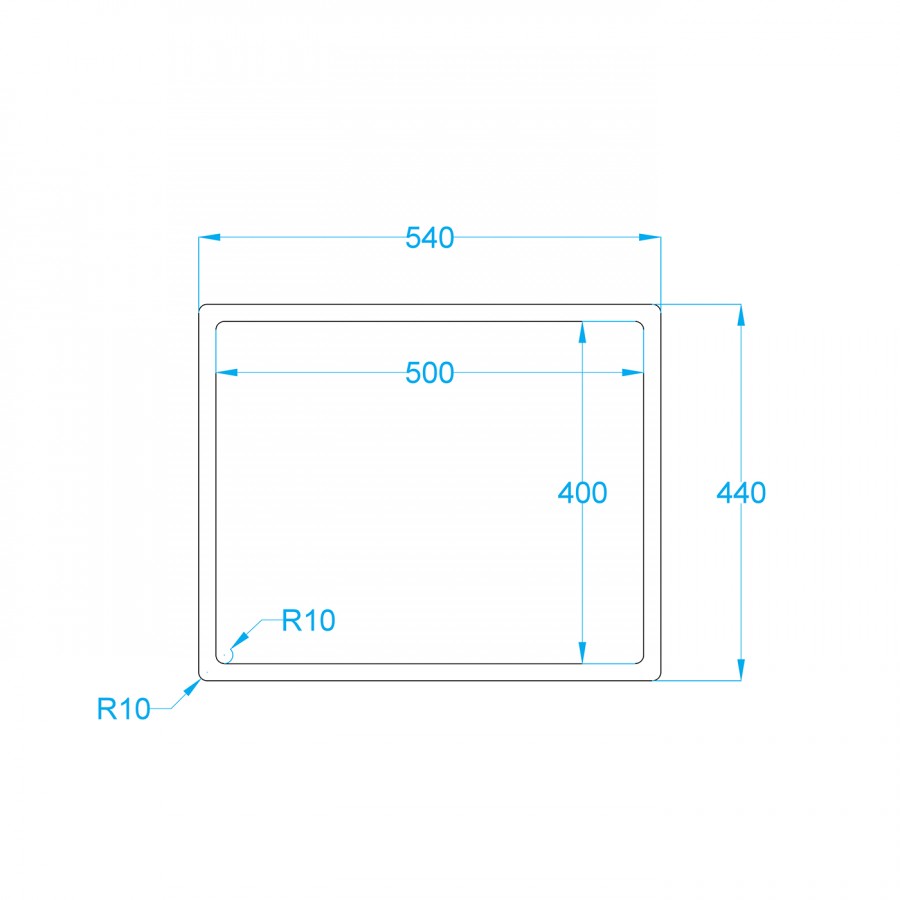 NEREZOVÝ DŘEZ CARESSI POWERPLUG CAPP50R10
