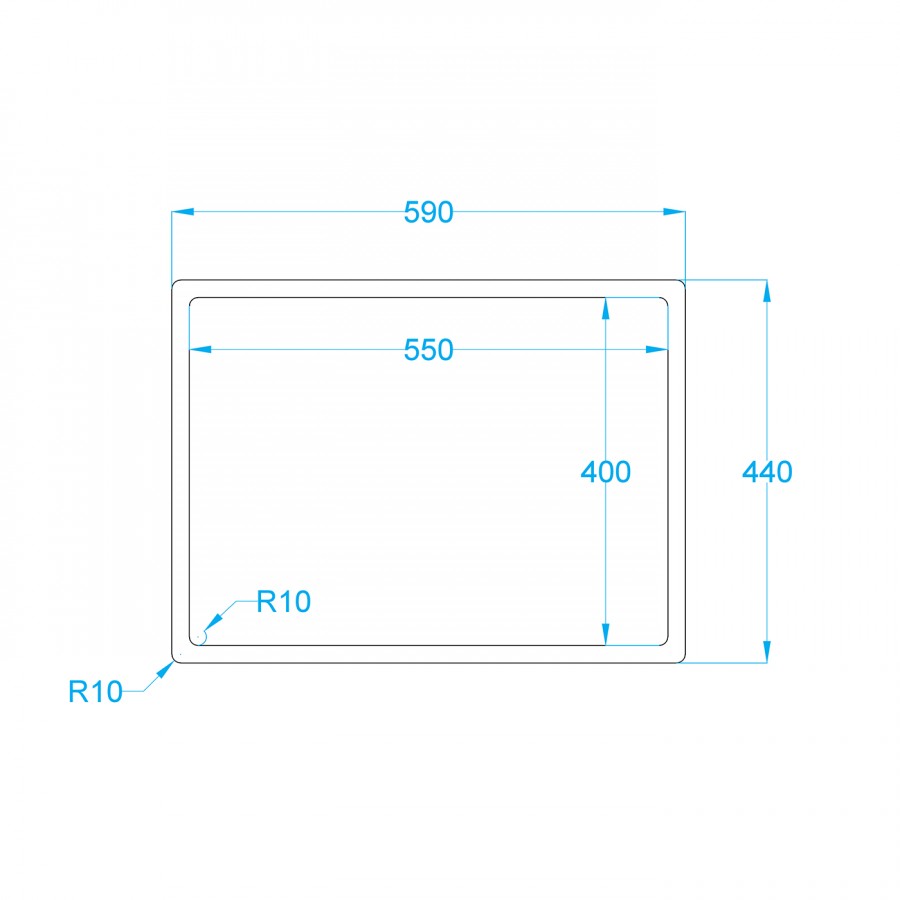 NEREZOVÝ DŘEZ CARESSI POWERPLUG CAPP55R10