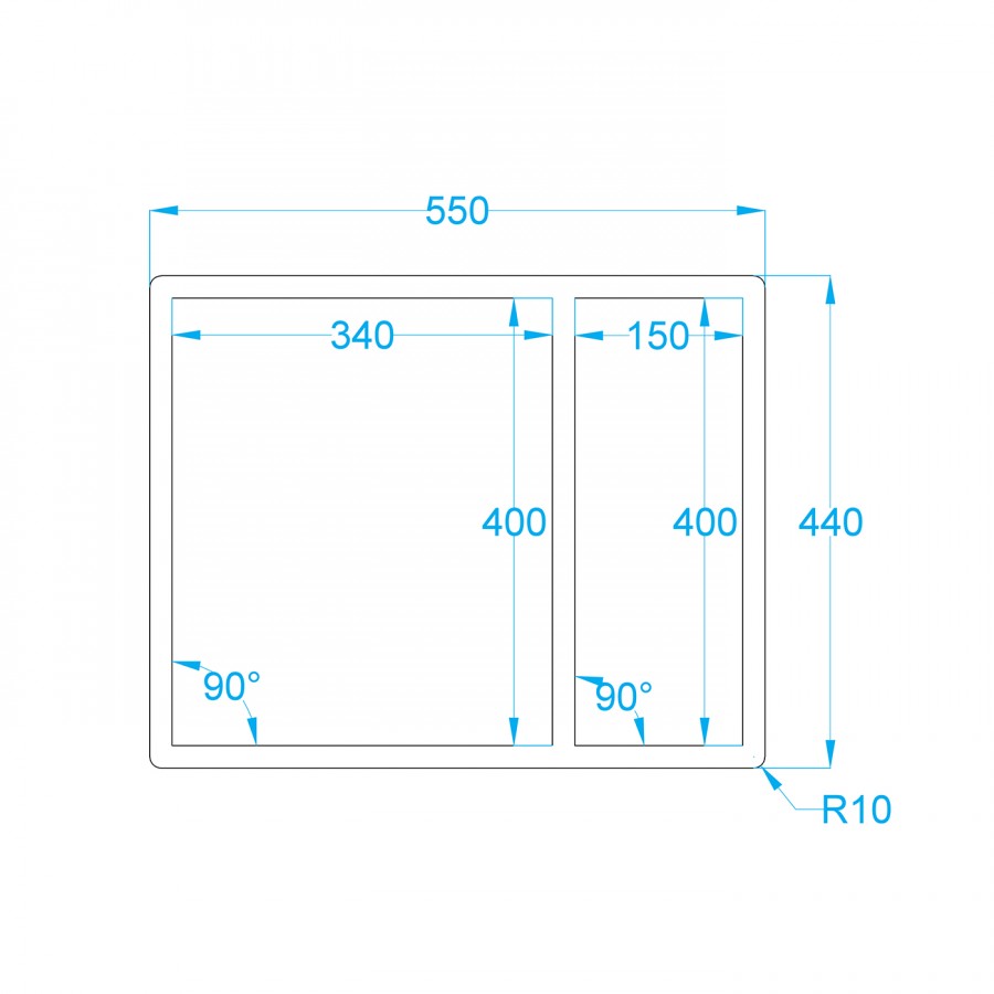 NEREZOVÝ DŘEZ CARESSI  CA3415R6