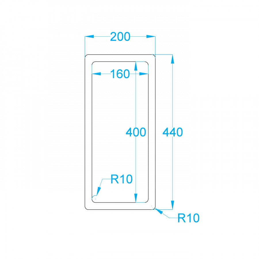 NEREZOVÝ DŘEZ CARESSI  CA16R10