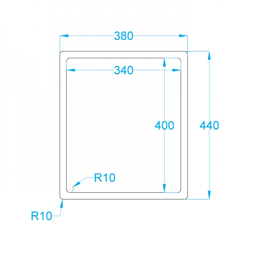 NEREZOVÝ DŘEZ CARESSI  CA34R10