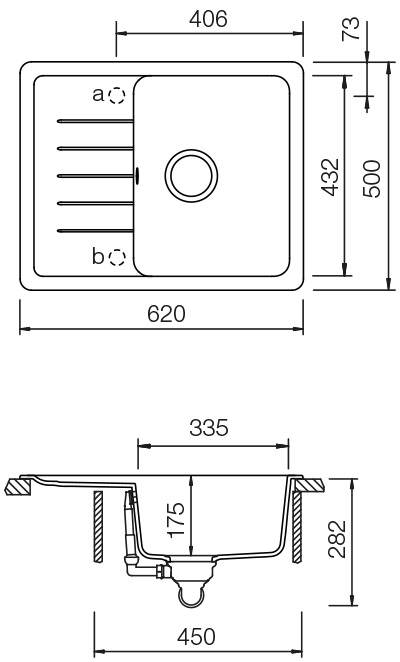 Set 1-1 dřez Toledo D-100XS +  baterie Epos Barevná 540027