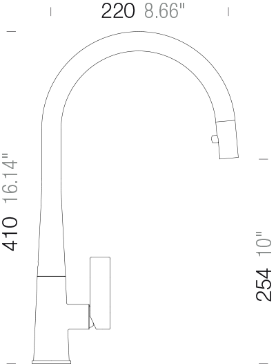 Kuchyňská baterie Schock Gota Chrom 521120