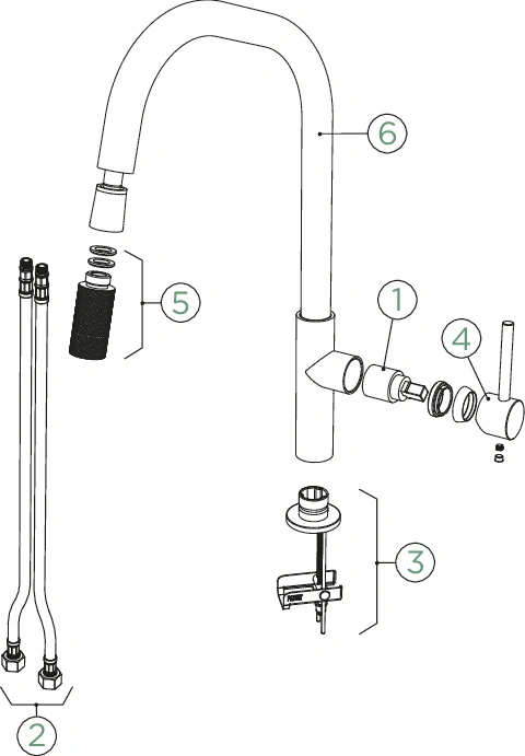 Kuchyňská baterie Schock Talinos Nerez 545120 EDM