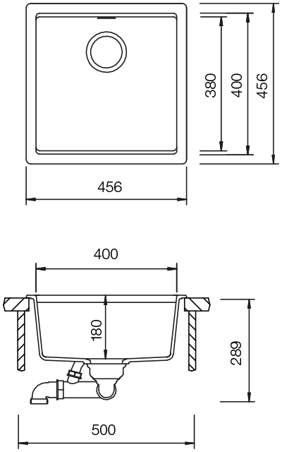 Set 27-14 dřez Kiruna N-100 Green Line + baterie Keto Měď 518000
