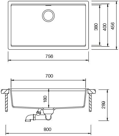 Set 29-5 dřez Kiruna N-100XL Green Line + baterie Kavus Gunmetal 559000