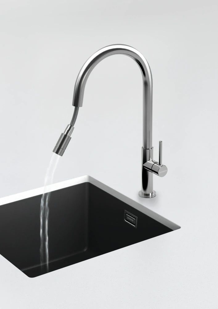 Kuchyňská baterie Schock Talia Nerez 536120